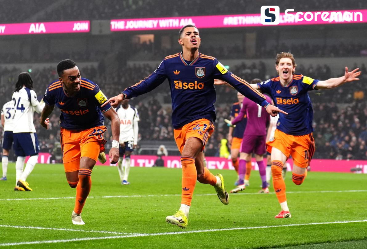 토트넘, 뉴캐슬에 1-2 패...16위 추락→강등권과 5점 차